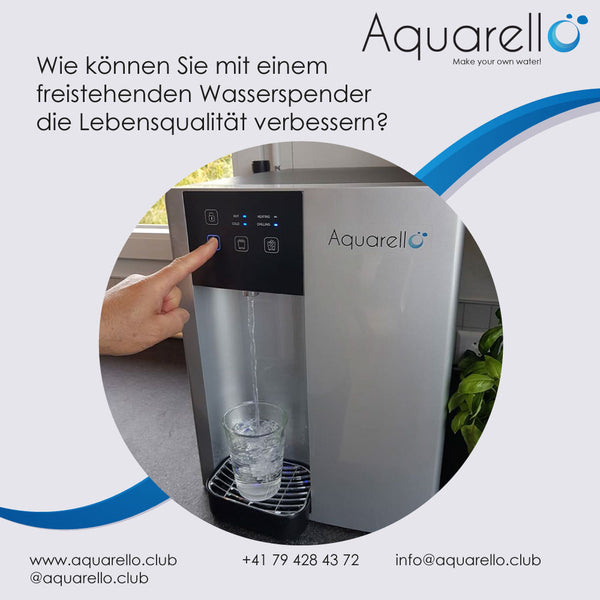 How can you improve the quality of life with a freestanding water dispenser?